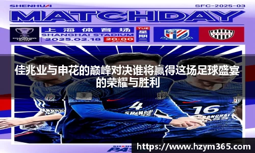 意昂体育佳兆业与申花的巅峰对决谁将赢得这场足球盛宴的荣耀与胜利