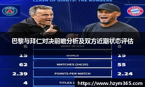 意昂体育巴黎与拜仁对决前瞻分析及双方近期状态评估